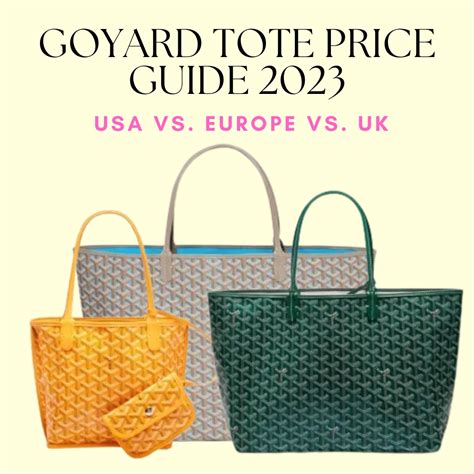 goyard tote handbags|Goyard 233 bag price 2022.